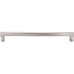 12 Inch Center to Center Aspen II Flat Sided Cabinet Pull, Brushed Satin Nickel
