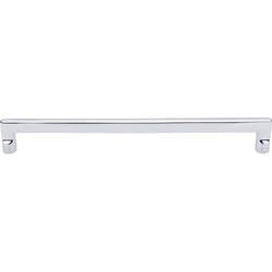 12 Inch Center to Center Aspen II Flat Sided Cabinet Pull, Polished Chrome