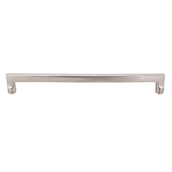18 Inch Center to Center Aspen II Flat Sided Cabinet Pull, Brushed Satin Nickel