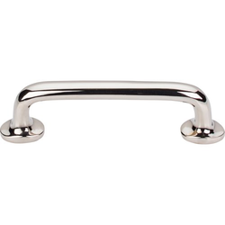4 Inch Center to Center Aspen II Rounded Cabinet Pull, Polished Nickel