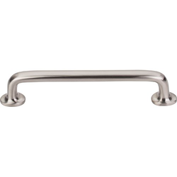 6 Inch Center to Center Aspen II Rounded Cabinet Pull, Brushed Satin Nickel