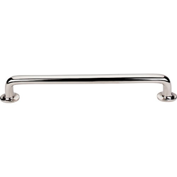 12 Inch Center to Center Aspen II Rounded Cabinet Pull, Polished Nickel