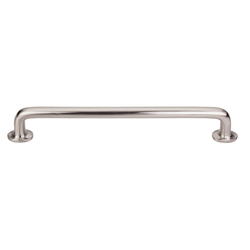 18 Inch Center to Center Aspen II Rounded Cabinet Pull, Brushed Satin Nickel
