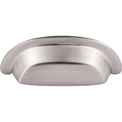 3 Inch Center to Center Aspen II Cup Pull, Brushed Satin Nickel