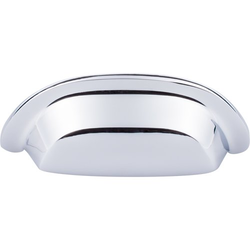 3 Inch Center to Center Aspen II Cup Pull, Polished Chrome