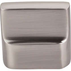1-3/8 Inch Length Aspen II Flat Sided Cabinet Knob, Brushed Satin Nickel