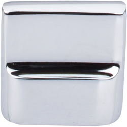 1-3/8 Inch Length Aspen II Flat Sided Cabinet Knob, Polished Chrome