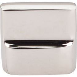 1-3/8 Inch Length Aspen II Flat Sided Cabinet Knob, Polished Nickel