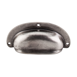 3-holes Center to Center Tuscany Mayfair Cup Pull, Pewter Antique