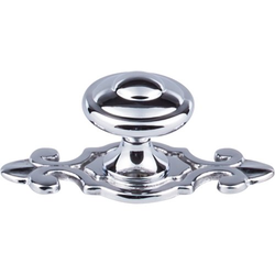 1-1/4 Inch Length Britannia Canterbury Cabinet Knob, Polished Chrome