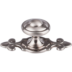 1-1/4 Inch Length Britannia Canterbury Cabinet Knob, Brushed Satin Nickel