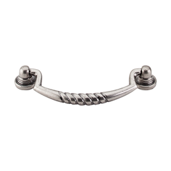 3-3/4 Inch Center to Center Tuscany Salisbury Cabinet Pull, Pewter Antique