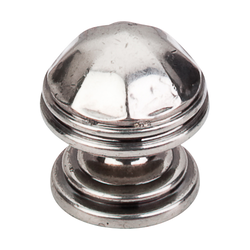 1-1/4 Inch Length Britannia London Cabinet Knob, Pewter Antique