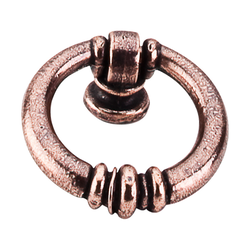 1-5/8 Inch Length Tuscany Newton Ring Pull, Old English Copper