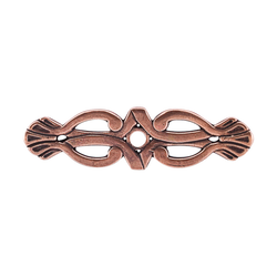 3-3/16 Inch Length Tuscany Backplate Newton, Old English Copper