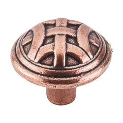1-1/4 Inch Length Tuscany Celtic Cabinet Knob, Old English Copper