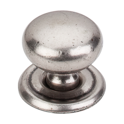 1-1/4 Inch Length Britannia Victoria Cabinet Knob, Pewter Antique