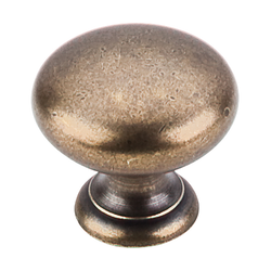 1-1/4 Inch Length Somerset II Mushroom Cabinet Knob, German Bronze