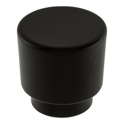 Tom Tom Knob 1-1/4 inch Diameter Matte Black