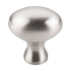 1-1/4 Inch Length Somerset II Egg Cabinet Knob, Brushed Satin Nickel