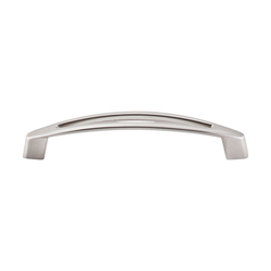 5-1/16 Inch Center to Center Nouveau Verona Cabinet Pull, Brushed Satin Nickel
