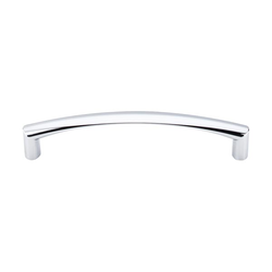 5-1/16 Inch Center to Center Nouveau Griggs Cabinet Pull, Polished Chrome