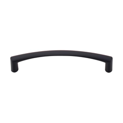 5-1/16 Inch Center to Center Nouveau Griggs Cabinet Pull, Flat Black
