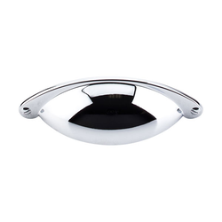 2-1/2 Inch Center to Center Somerset Arendal Cup Pull, Polished Chrome