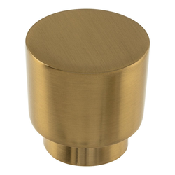 Tom Tom Knob 1-1/4 inch Diameter Warm Brass
