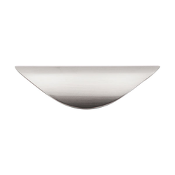 1-1/4 Inch Center to Center Nouveau Cup Pull, Brushed Satin Nickel