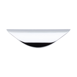 1-1/4 Inch Center to Center Nouveau Cup Pull, Polished Chrome