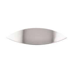 2-1/2 Inch Center to Center Nouveau Eyebrow Cup Pull, Brushed Satin Nickel