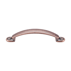 3-3/4 Inch Center to Center Somerset Arendal Cabinet Pull, Antique Copper