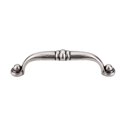 3-3/4 Inch Center to Center Somerset Voss Cabinet Pull, Pewter Antique