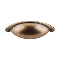 2-1/2 Inch Center to Center Somerset Arendal Cup Pull, German Bronze