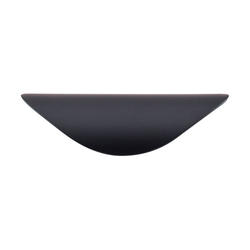1-1/4 Inch Center to Center Nouveau Cup Pull, Flat Black