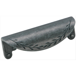 Nature's Splendor 3 Inch Center to Center Wrought Iron Dark Cabinet Pull