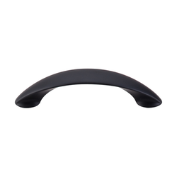 3-3/4 Inch Center to Center Nouveau II New Haven Cabinet Pull, Flat Black