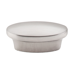 5/8 Inch Center to Center Nouveau II Oval Cabinet Pull, Brushed Satin Nickel