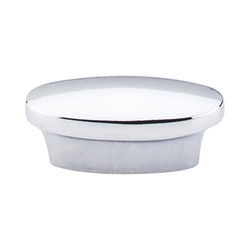 5/8 Inch Center to Center Nouveau II Oval Cabinet Pull, Polished Chrome