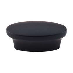5/8 Inch Center to Center Nouveau II Oval Cabinet Pull, Flat Black