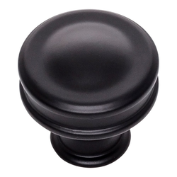 Oskar Knob 1-1/4 inch Diameter Matte Black
