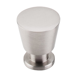 7/8 Inch Length Nouveau II Rocks Cabinet Knob, Brushed Satin Nickel
