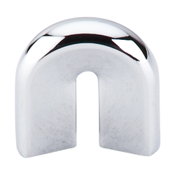 3/4 Inch Center to Center Nouveau II U-Shape Cabinet Pull, Polished Chrome