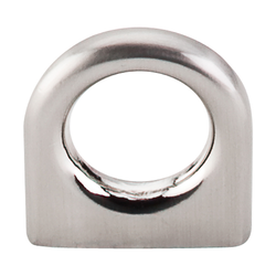 5/8 Inch Center to Center Nouveau II Ring Pull, Brushed Satin Nickel