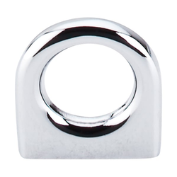 5/8 Inch Center to Center Nouveau II Ring Pull, Polished Chrome