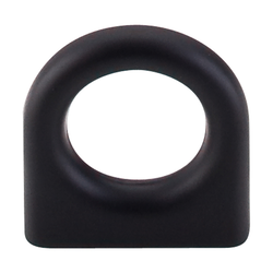 5/8 Inch Center to Center Nouveau II Ring Pull, Flat Black