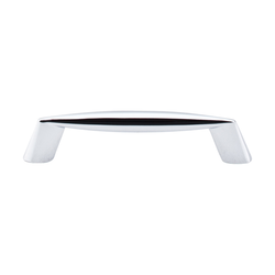 3-3/4 Inch Center to Center Nouveau II Rung Cabinet Pull, Flat Black