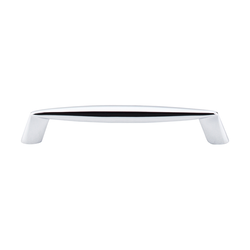 5-1/16 Inch Center to Center Nouveau II Rung Cabinet Pull, Polished Chrome