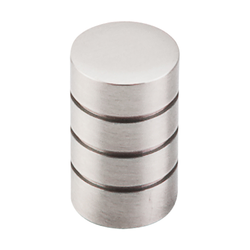5/8 Inch Length Nouveau II Stacked Cabinet Knob, Brushed Satin Nickel